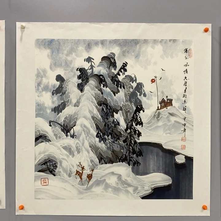 手绘作品等多种形式进行