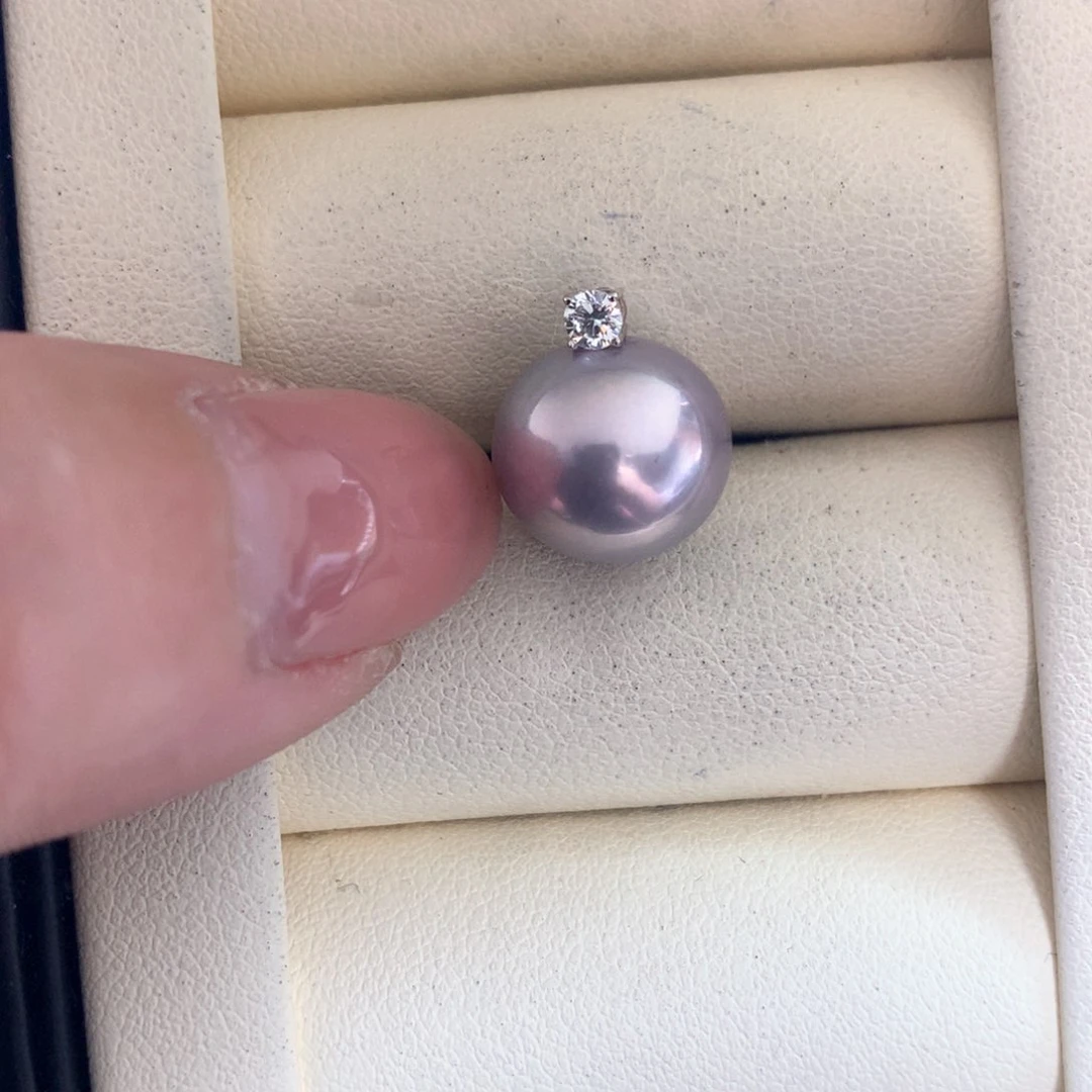 淡水珍珠颈饰18K金镶嵌