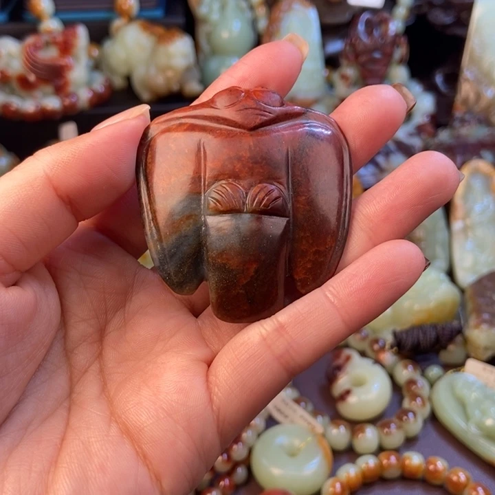 岫岩河磨玉（透闪石质玉）未镶嵌把件