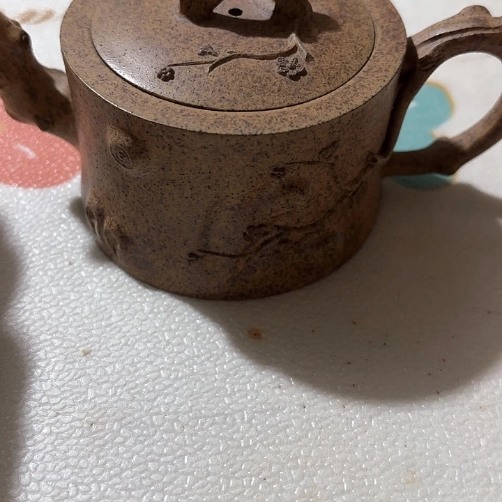 紫砂茶壶梅花树桩段泥