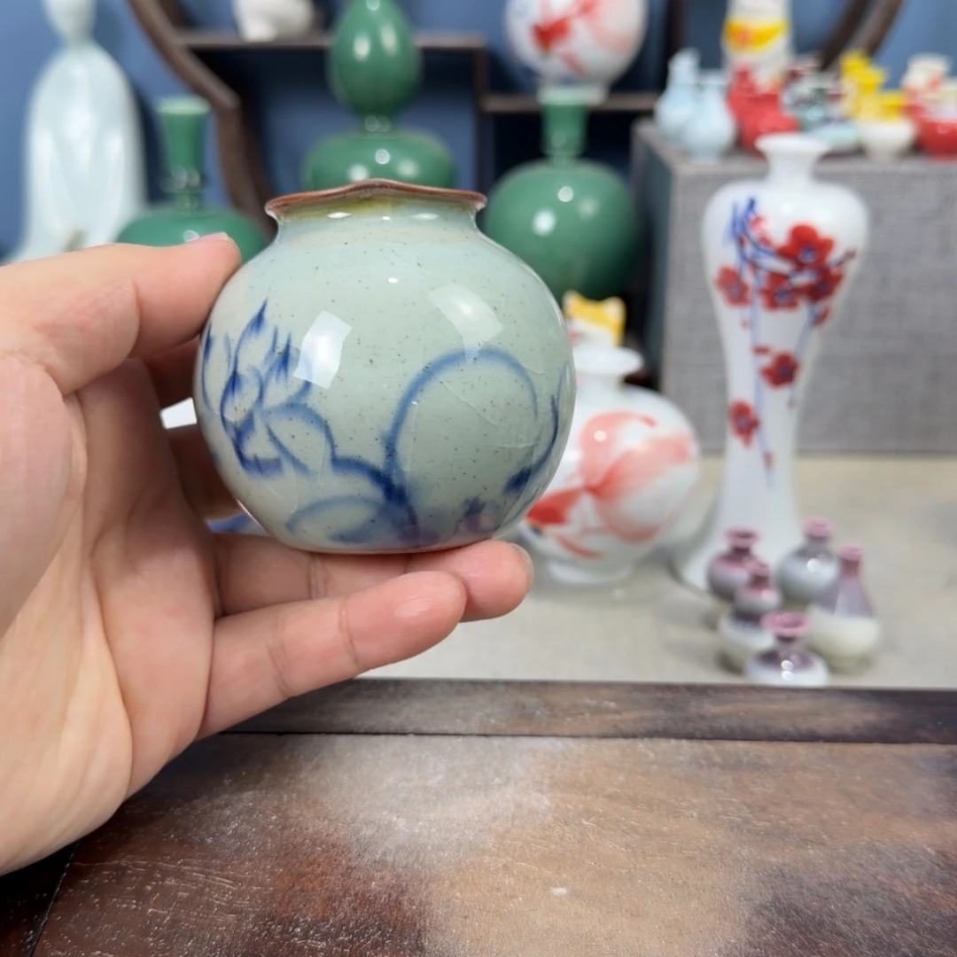 陶瓷手工小花器摆件