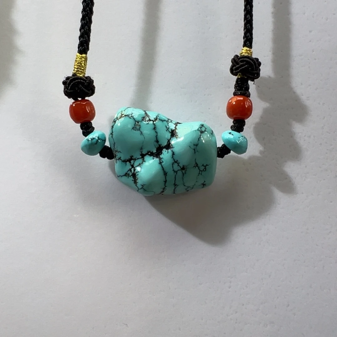 绿松石未镶嵌挂件