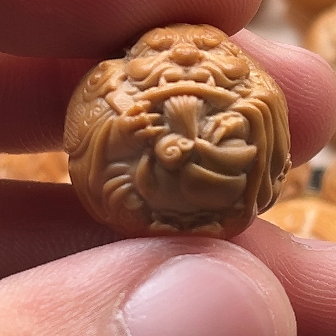 小****猴头核桃手串瑕疵单颗貔貅