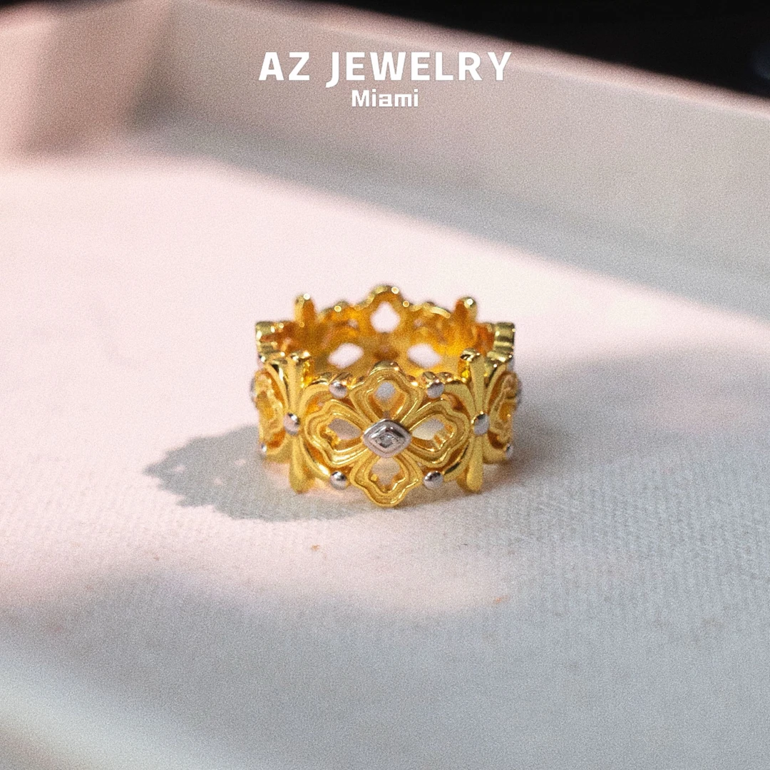 ANNA ZUCKERMAN 925银合成锆石戒指 ins歌剧风复古礼物戒指R0299