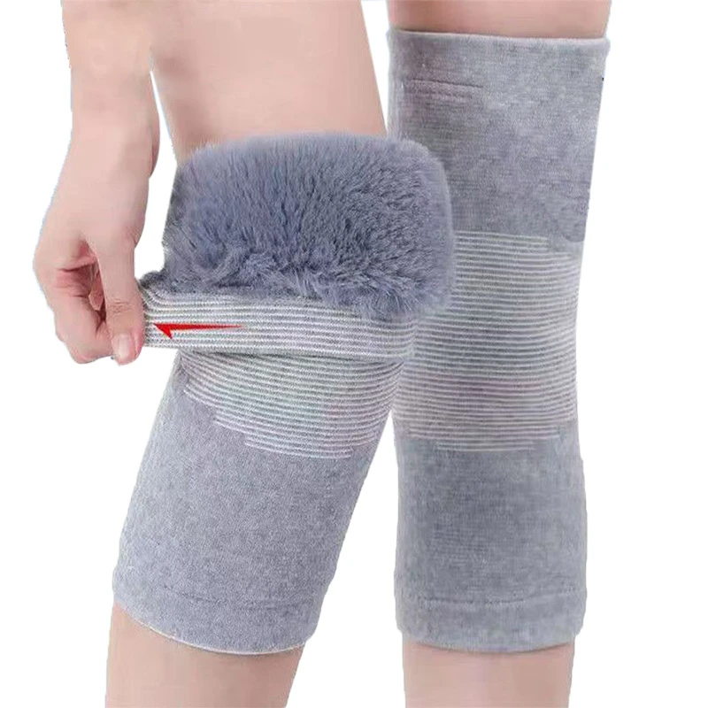 加绒护膝防寒保暖护膝盖中老年护膝护腿男士护膝女士加长防滑冬P