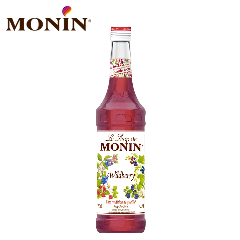 莫林MONIN热带莓风味糖浆玻璃瓶装700ml咖啡鸡尾酒果汁饮料