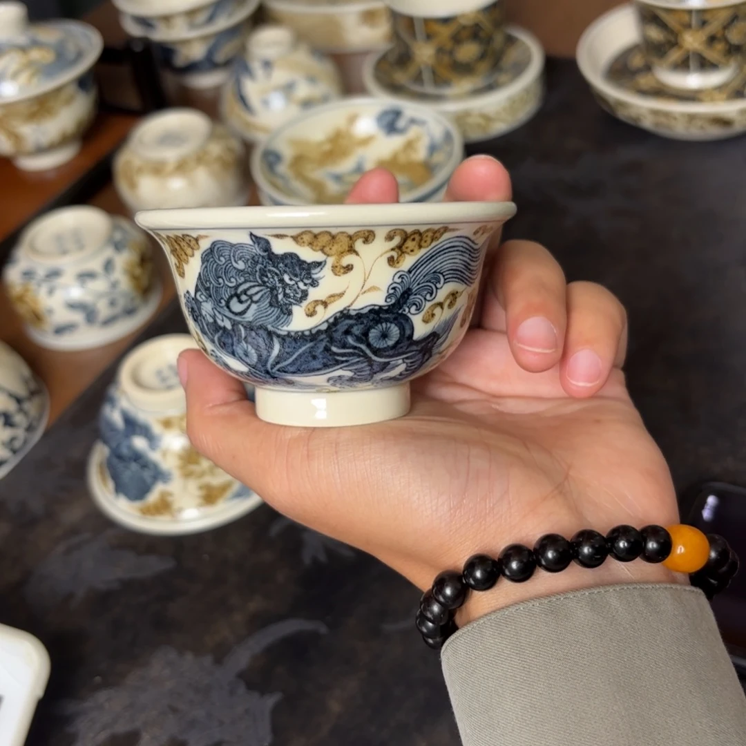 摆件景德镇手绘茶器