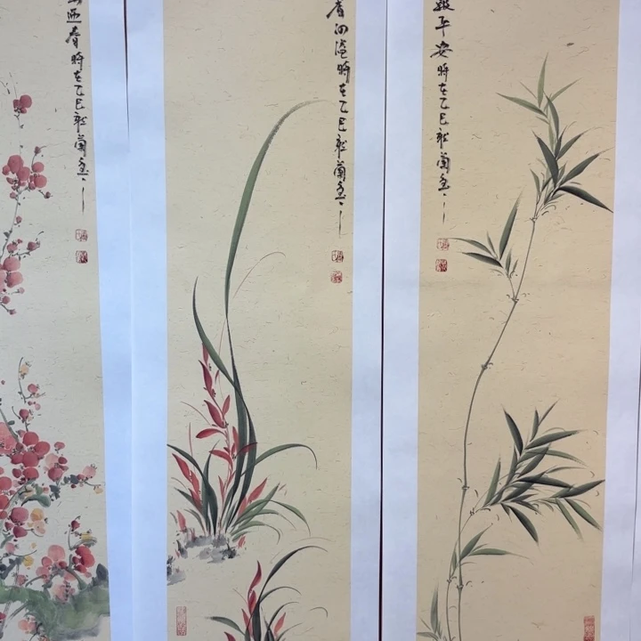 国画听兰老师花鸟