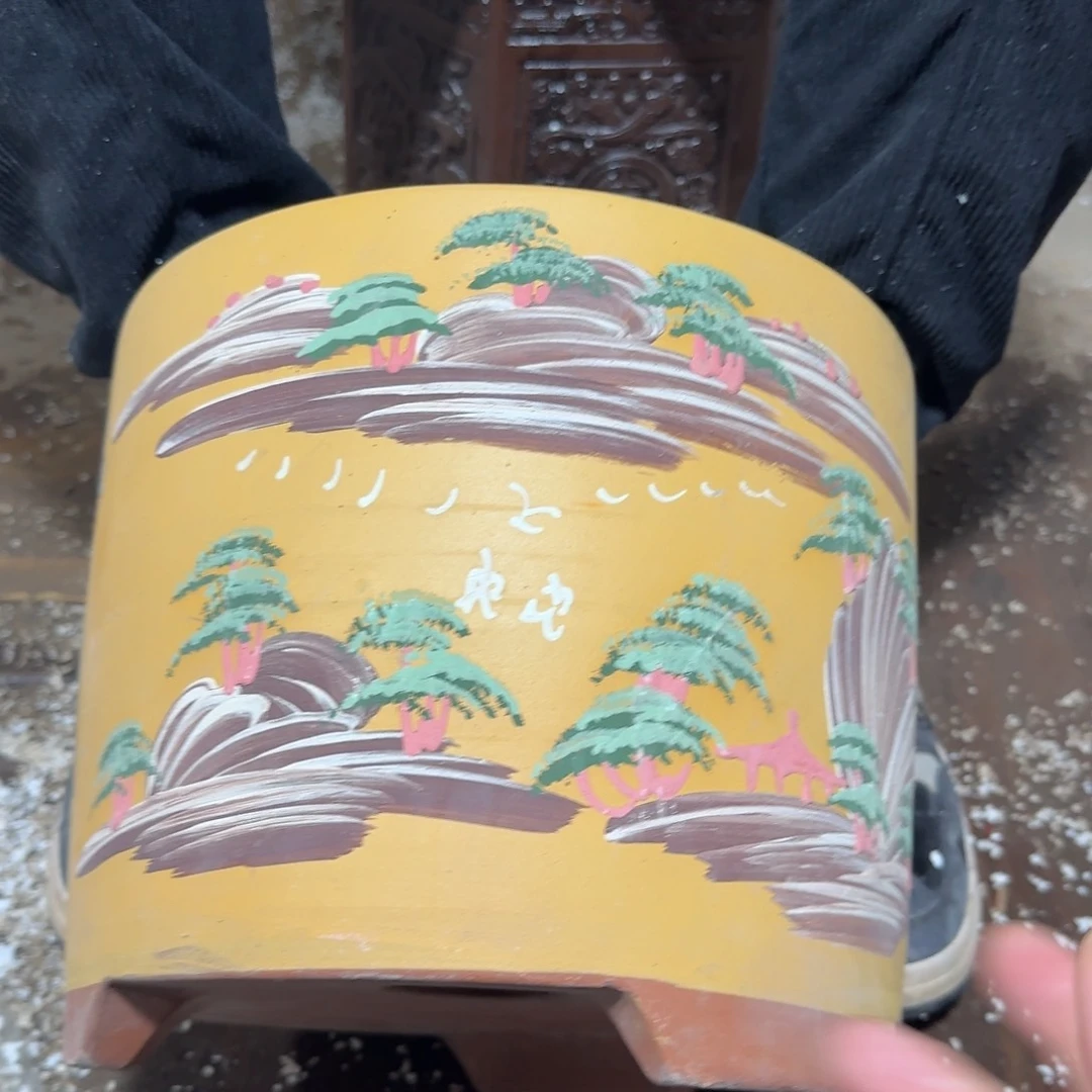 紫砂花盆口径20高度16