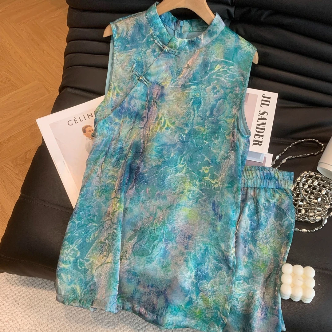 复古风高级显瘦马甲背心时尚新中式国风设计感小衫高腰显瘦马夹夏