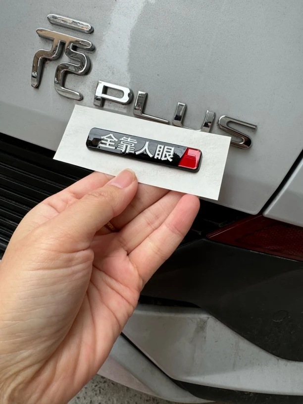 比亚迪汽车改装全靠人眼没有天神之眼韭菜之眼ABS电镀原车尾标贴