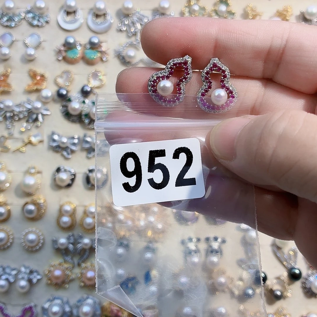 荔***乐耳饰淡水珍珠合金