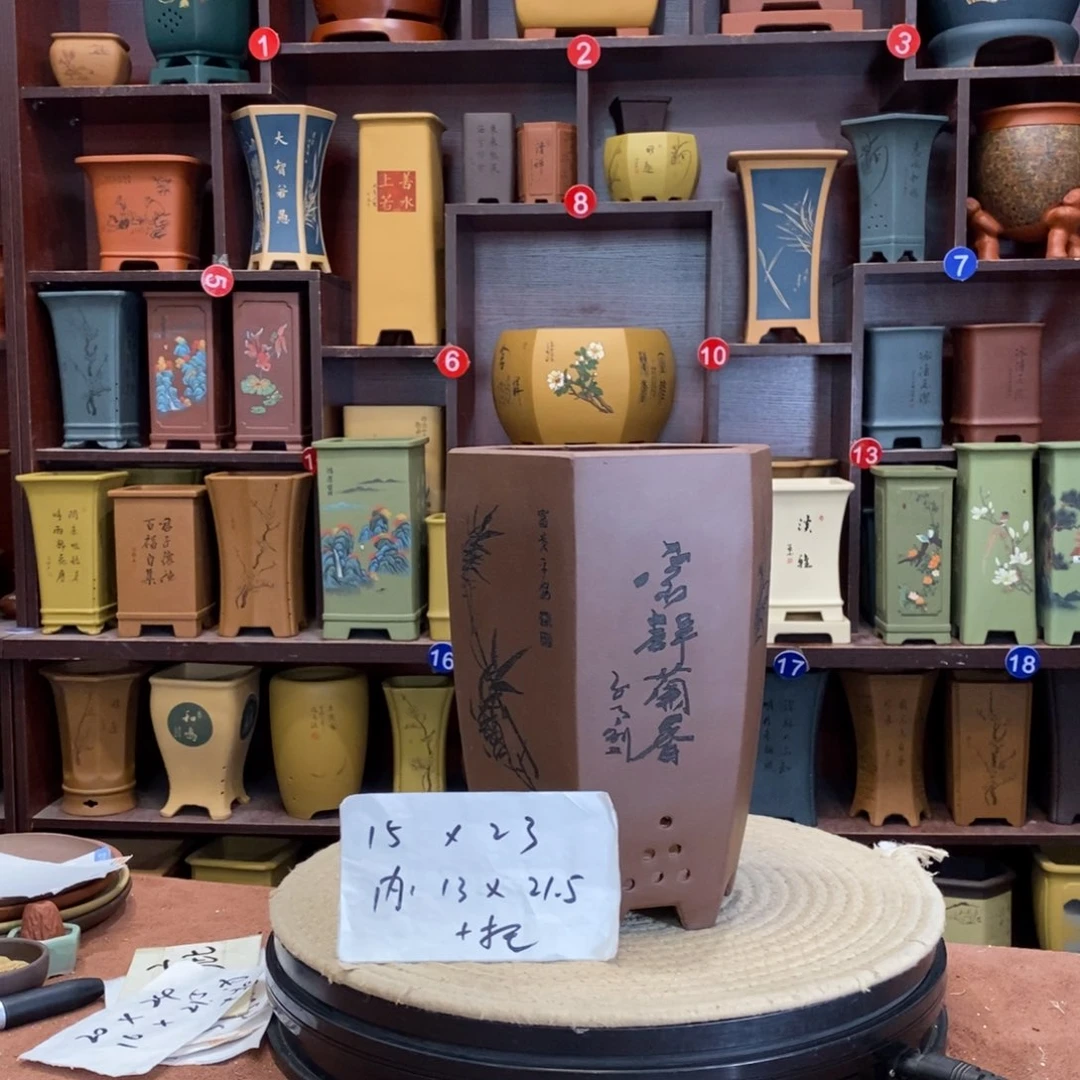 紫砂花盆紫砂花盆