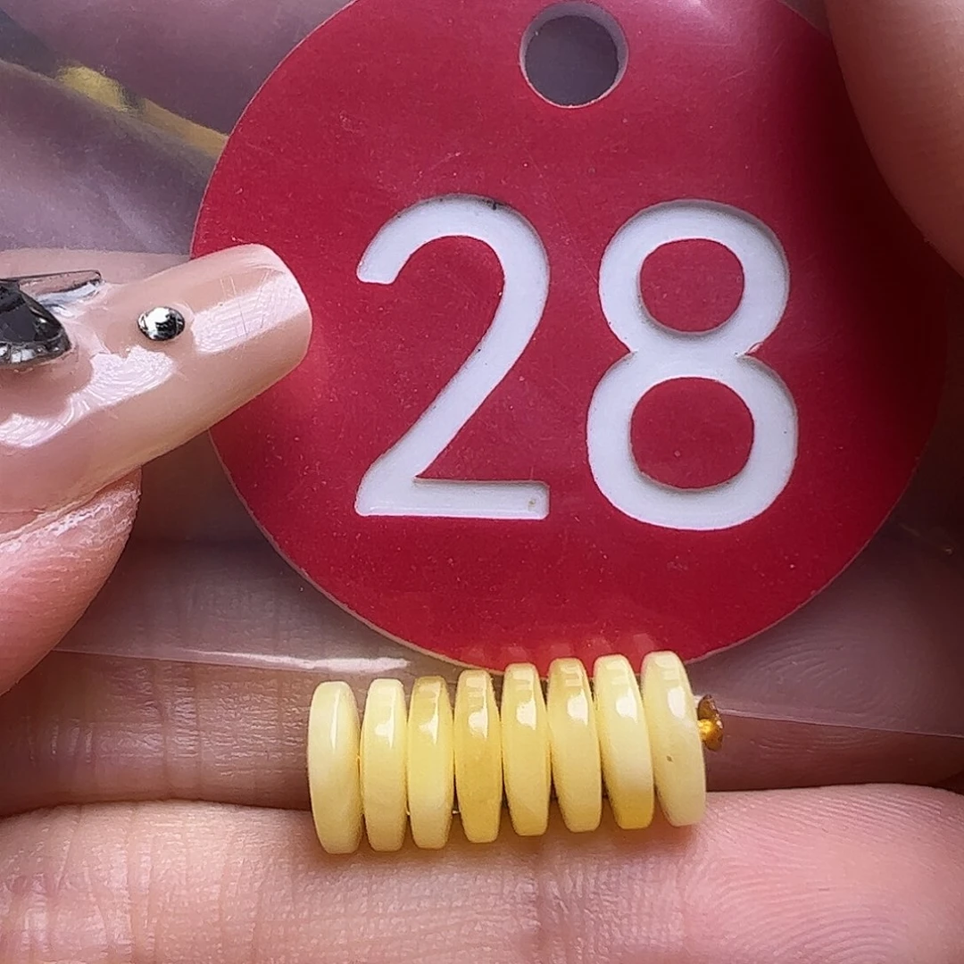 蜜蜡未镶嵌珠宝奇石7mm精工隔片