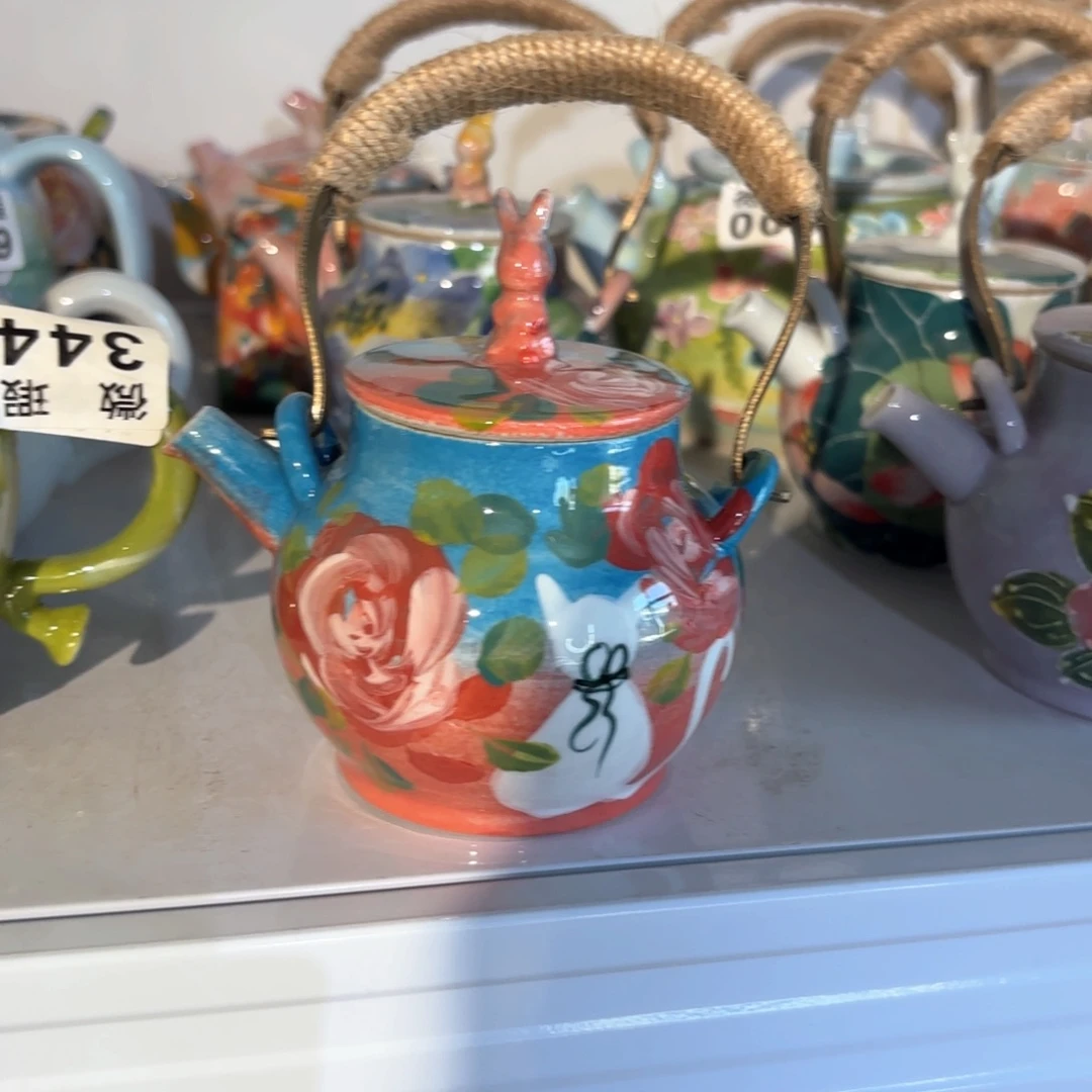 景德镇手绘高温釉下彩陶瓷茶具