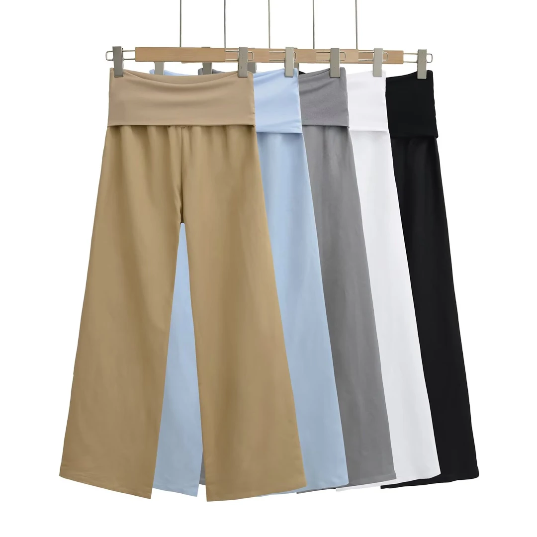 夏季薄款冰丝防蚊阔腿长裤宽松透气坠感拖地裤