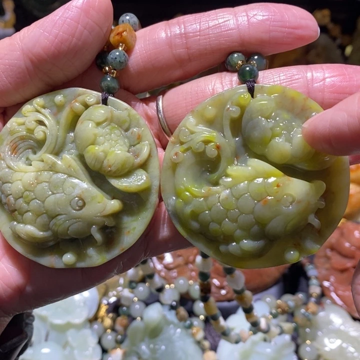 岫玉岫玉吊坠未镶嵌