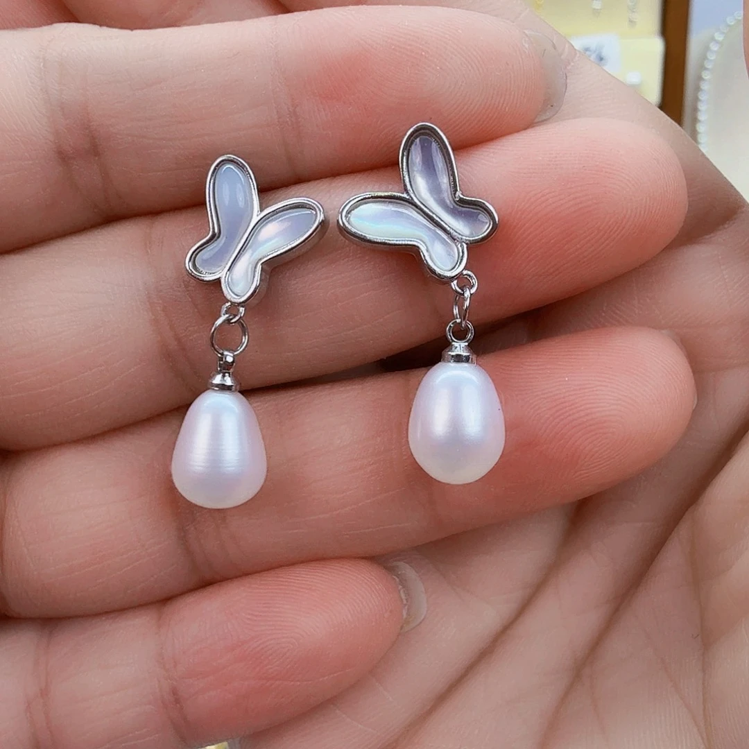 淡水珍珠未镶嵌耳饰