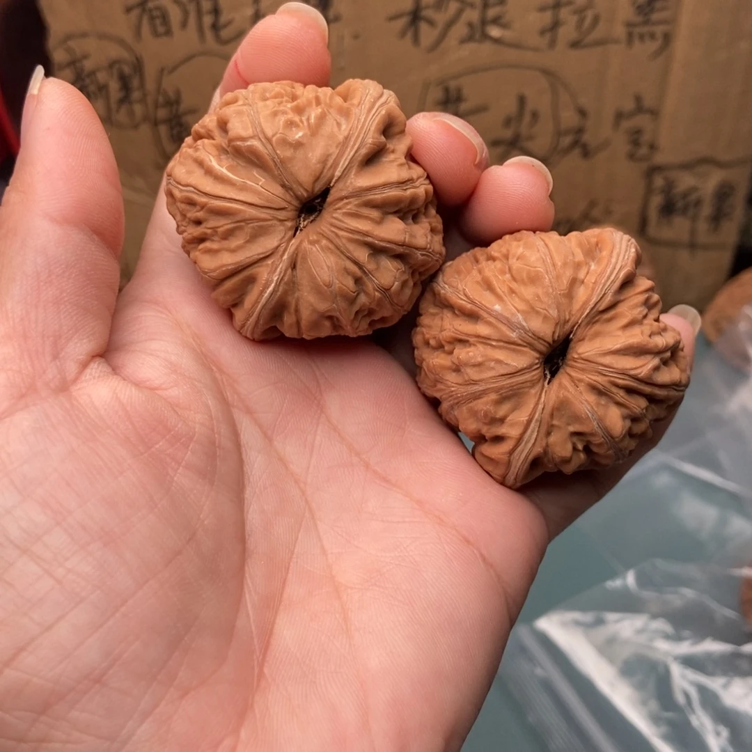小***豹文玩核桃吊坠元宝53