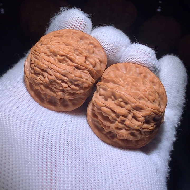 文玩核桃把件A6全品无修磨盘狮子头