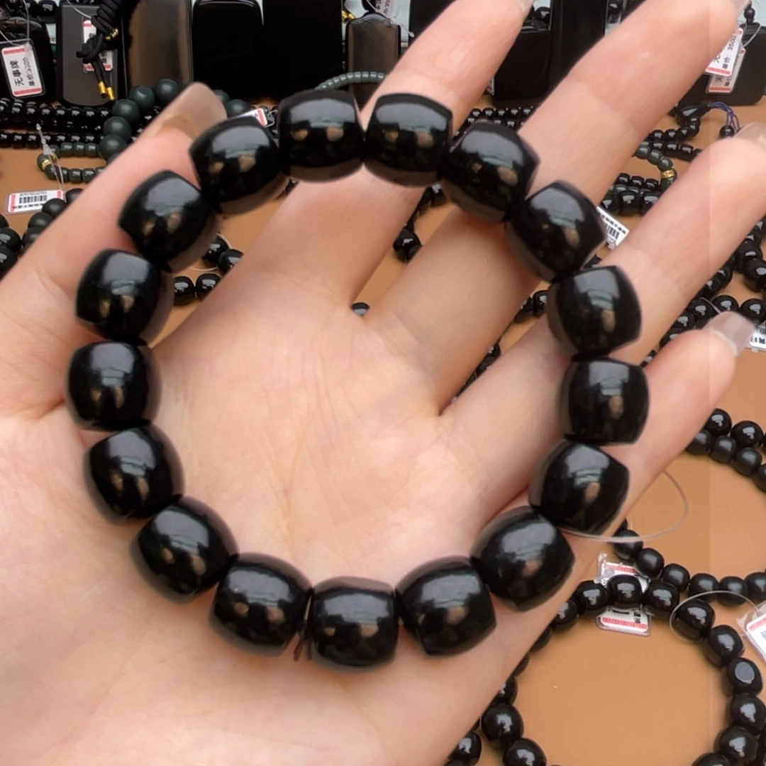 手串未镶嵌和田玉（青玉）西**花