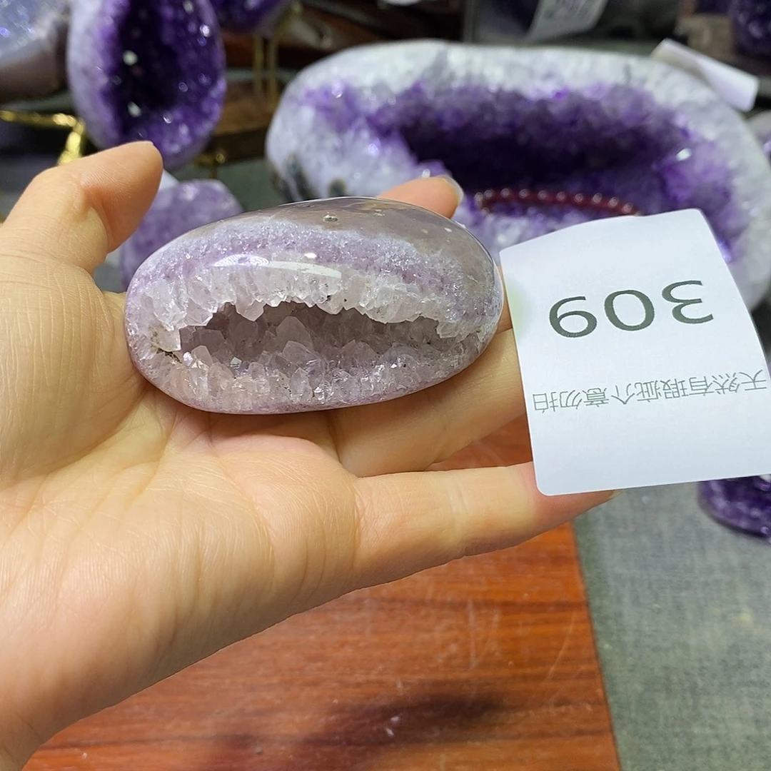 紫晶珠宝半成品未镶嵌
