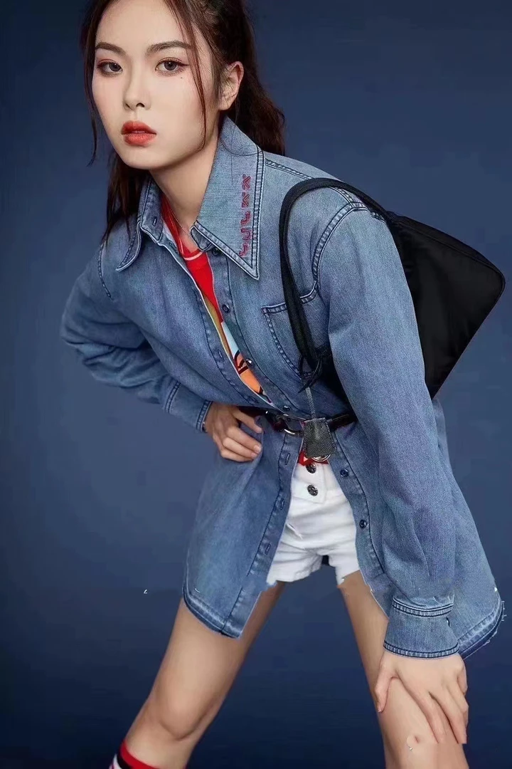 不支持退换 5300472 时尚百搭牛仔衬衫