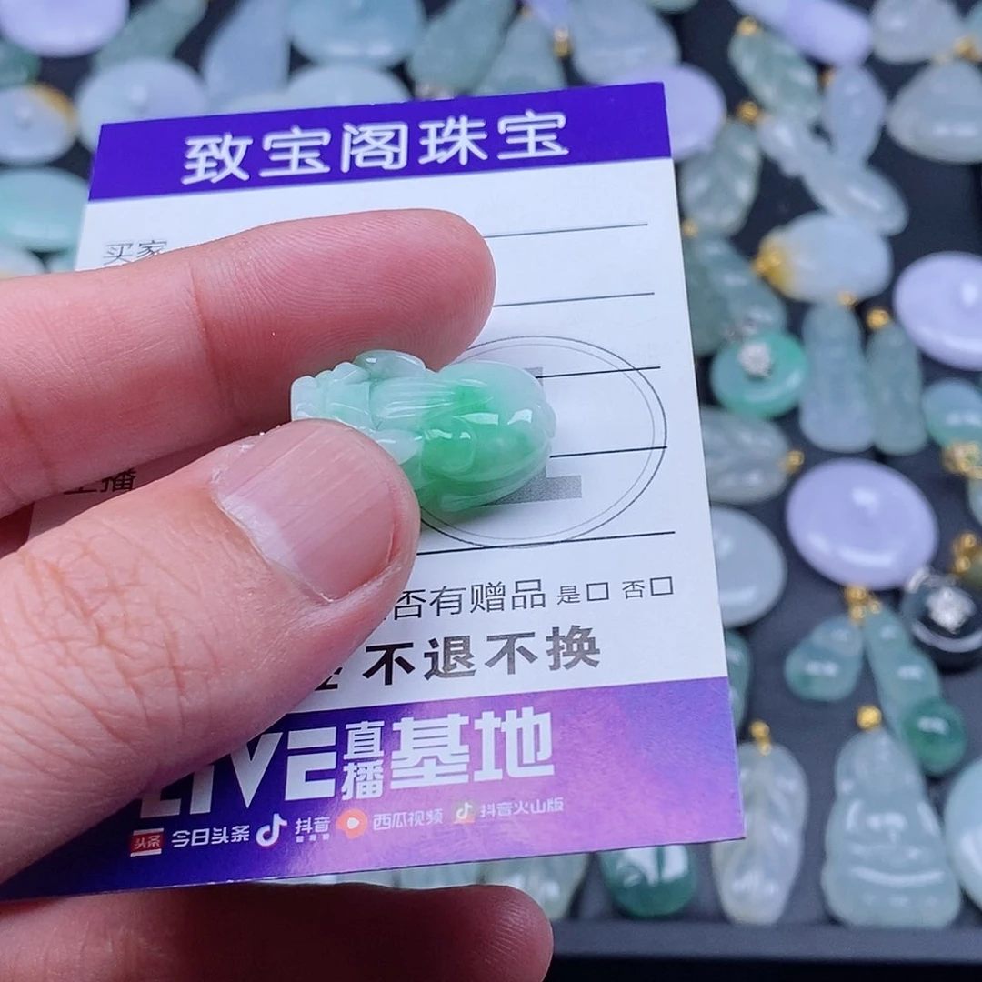 翡翠银S925镶嵌颈饰天然