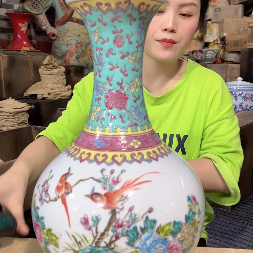摆件淡**志/////景德镇陶瓷瓷器。一对。