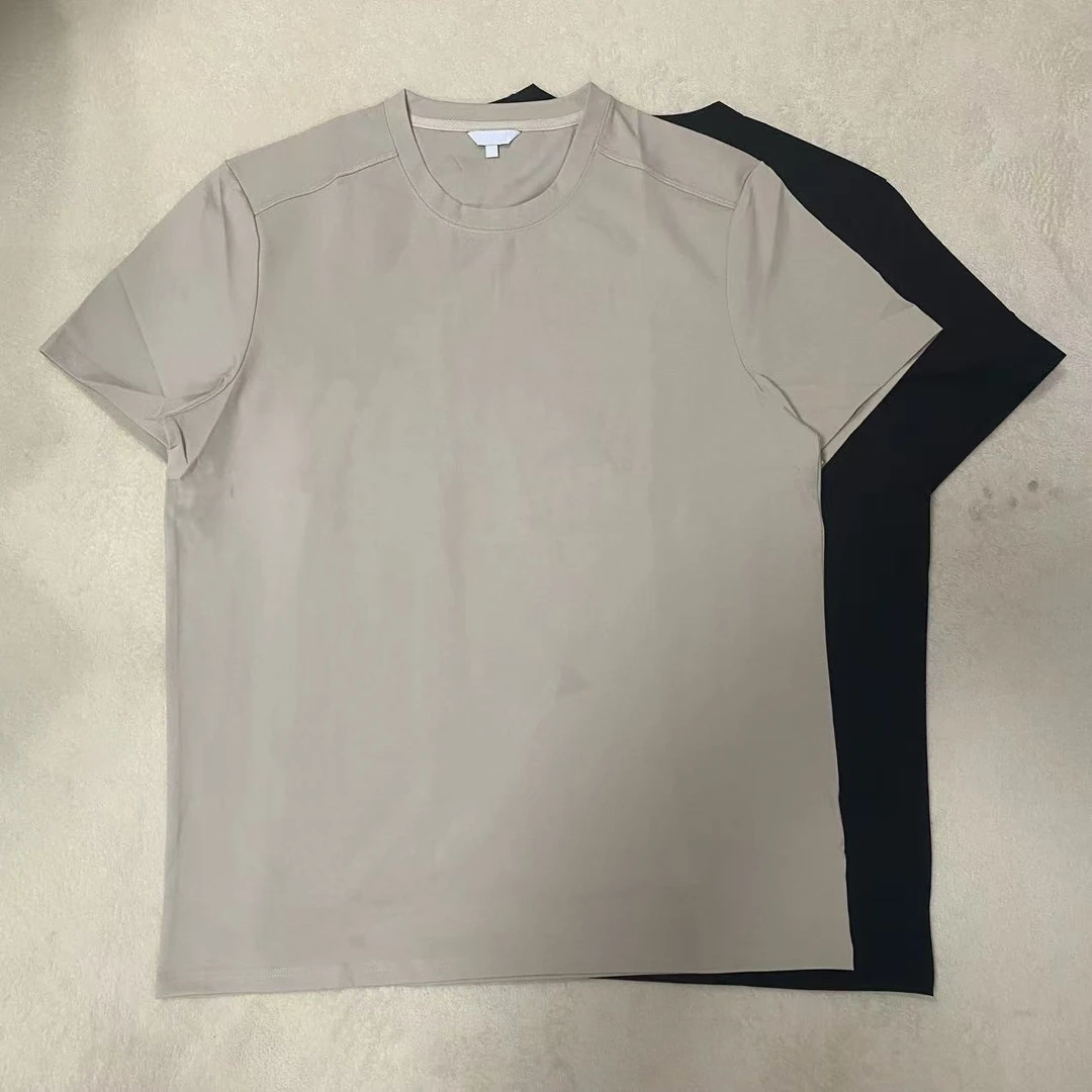 Sweet DD双色左胸压胶休闲圆领短袖T恤