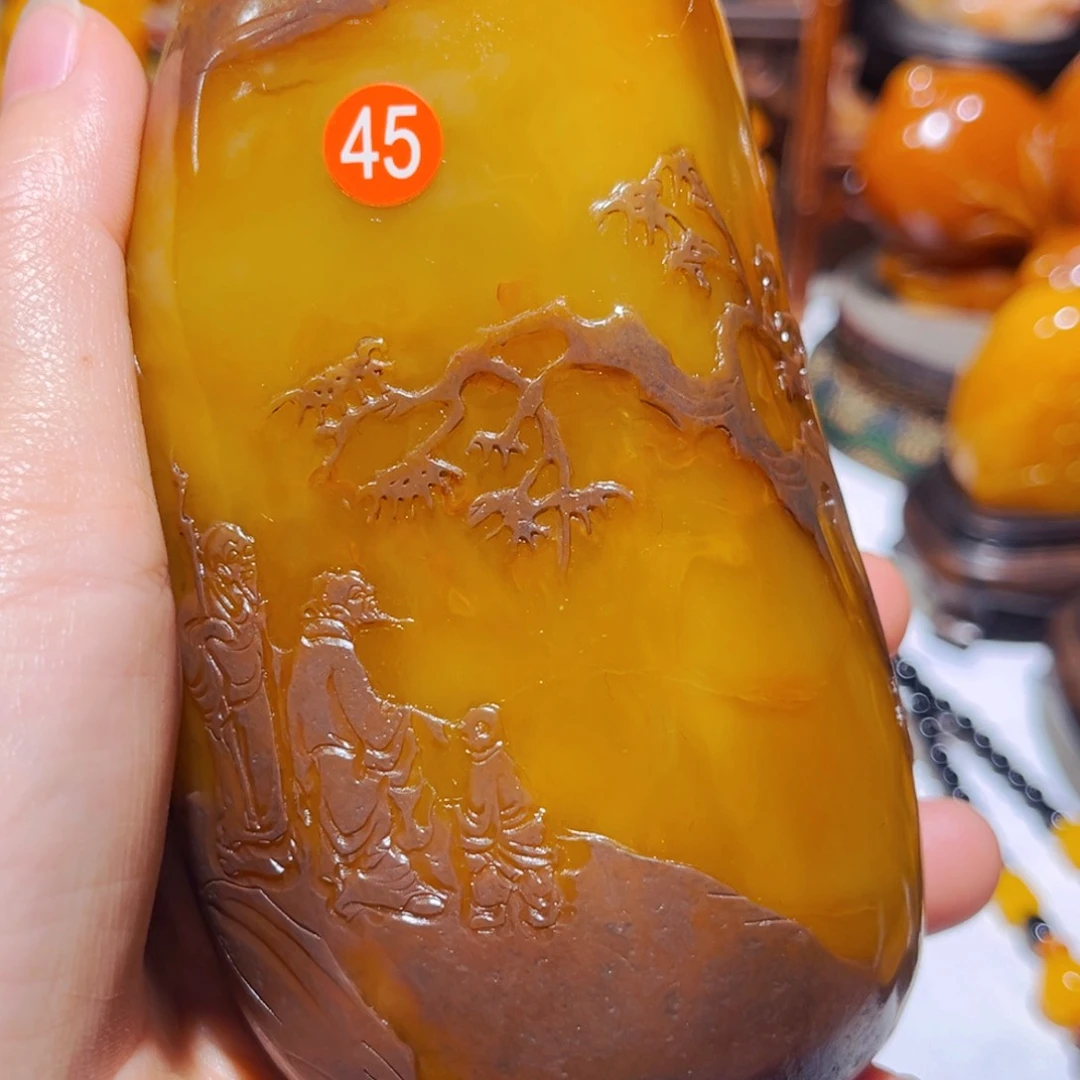 田黄石天*然石雕石雕石雕