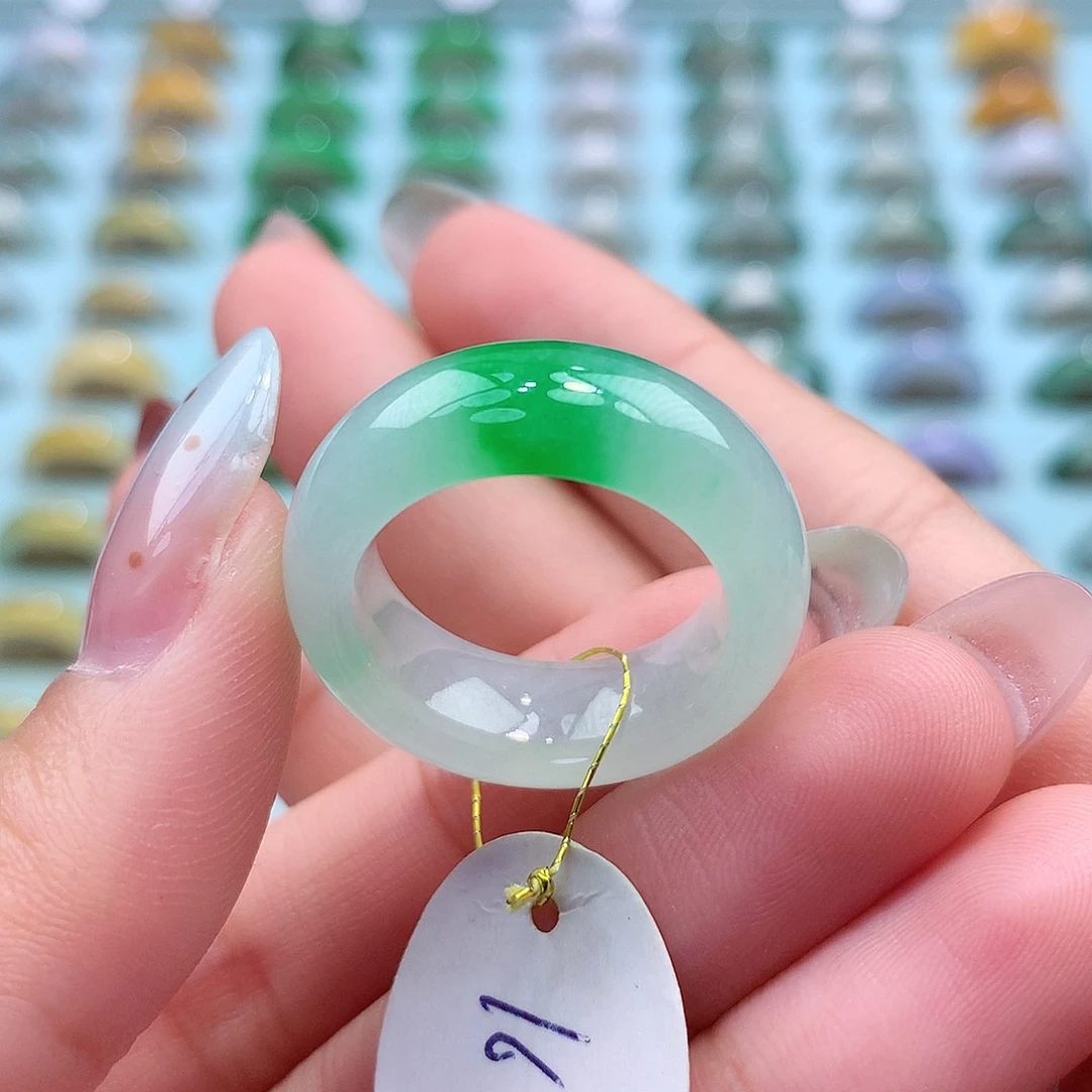 未镶嵌戒指翡翠1617圈