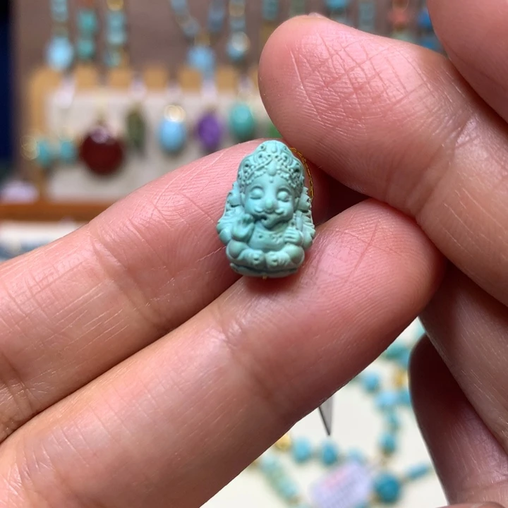 绿松石未镶嵌象神