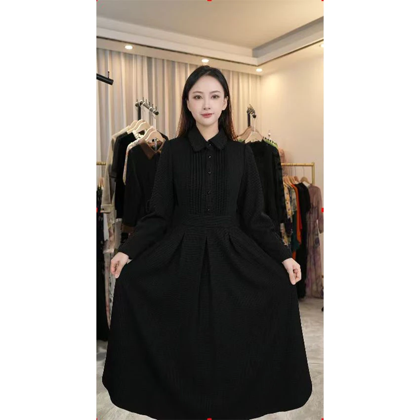 L089 高端洋气时尚高级感显瘦遮肚子气质收腰2024年新款早秋裙