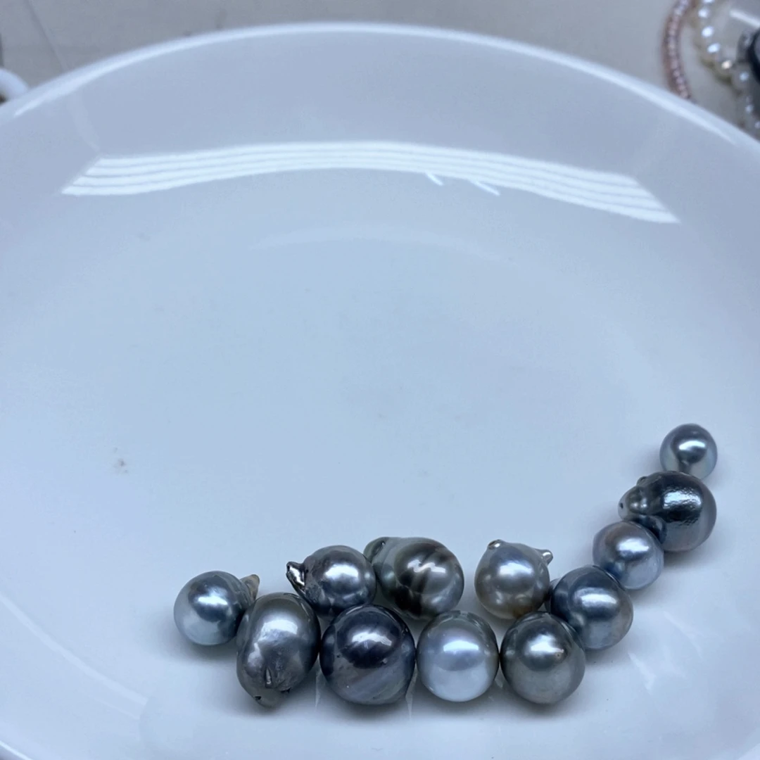 海水珍珠未镶嵌颈饰发4个