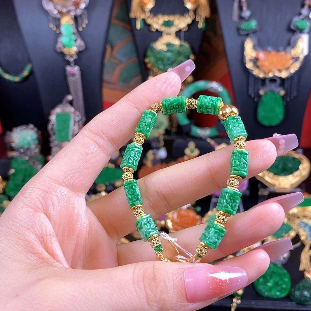 翡翠未镶嵌手链手链