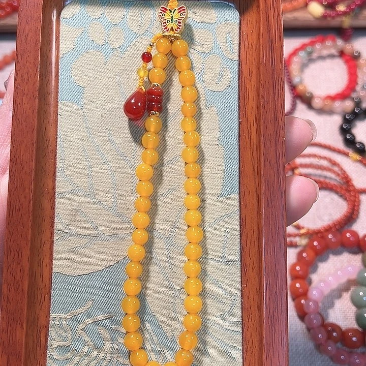 玛瑙/玉髓合金珠宝半成品黄玉髓