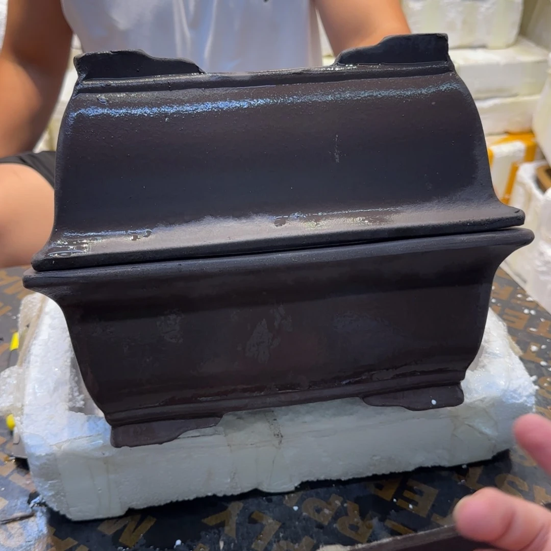 紫砂花盆口径26.18.10口径