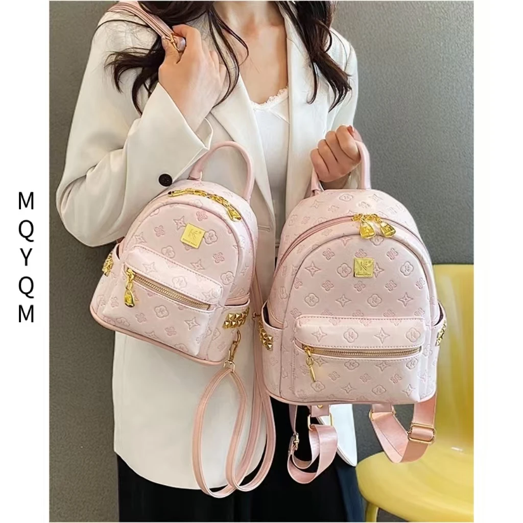 2025新款时尚韩版洋气百搭网红斜跨女包潮流通勤学生旅行双肩背包