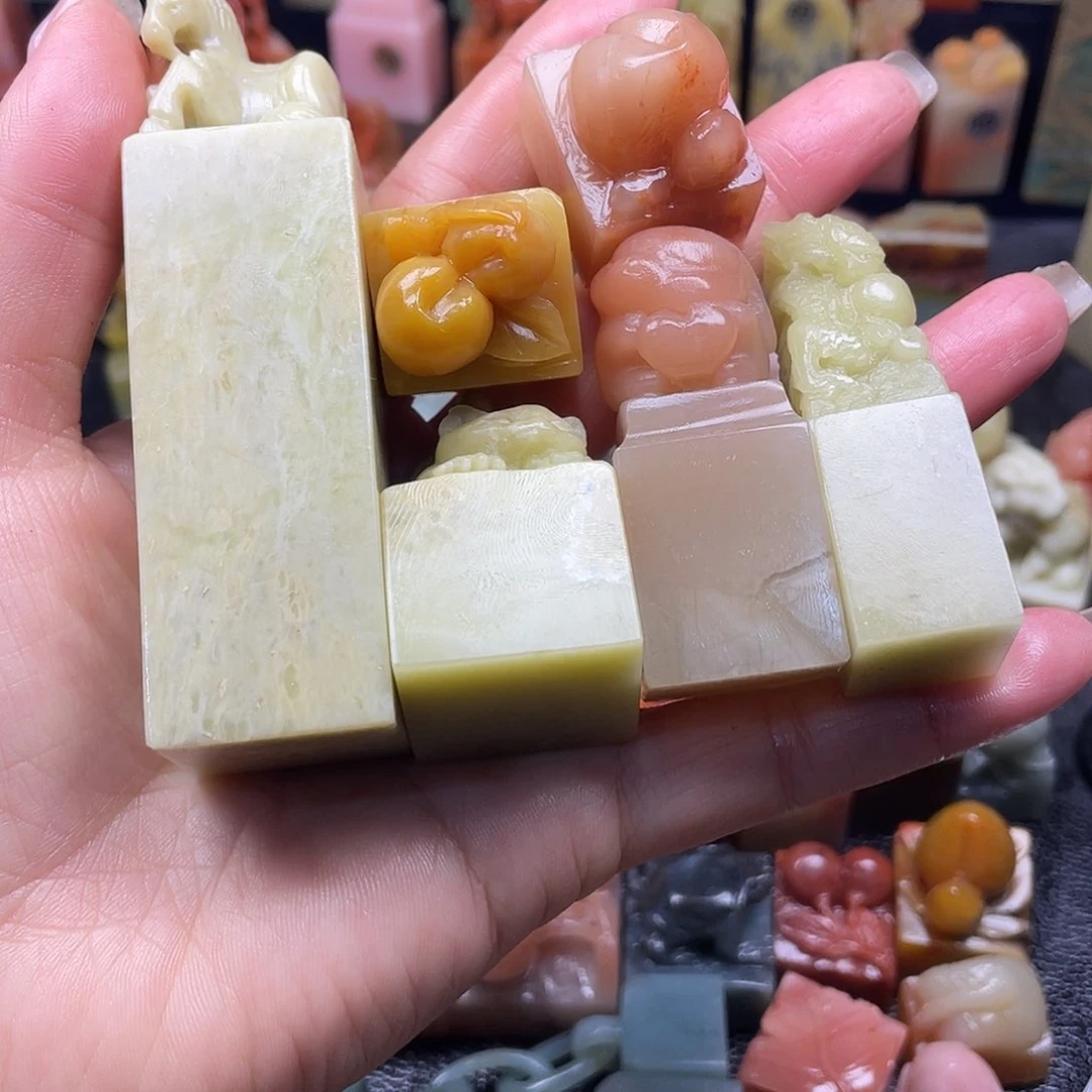 昌化石印石顾*石料石