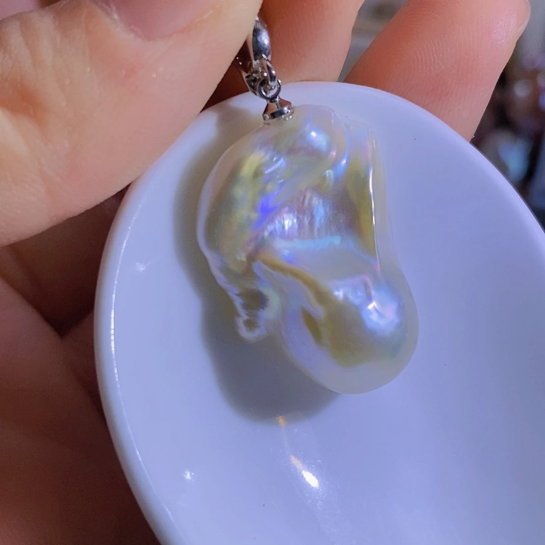 合金天然淡水珍珠（微瑕）淡水珍珠