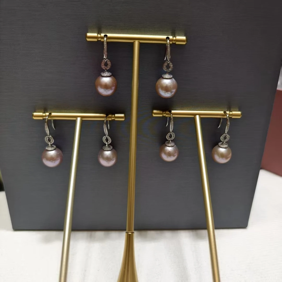 【钱元元专享】【金粉世家】S925银 珍珠耳钩13-14mm 多样性发一