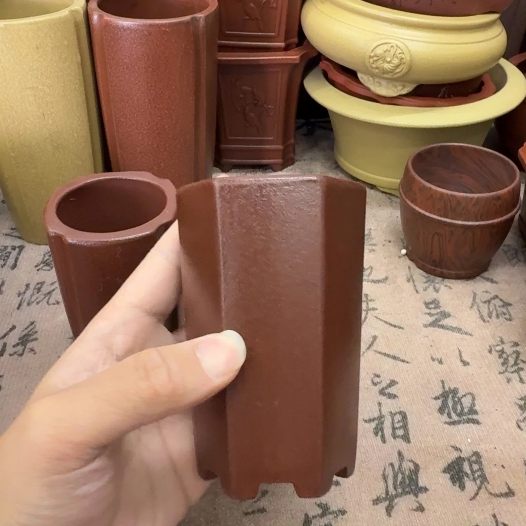 紫砂花盆宜兴紫砂正品5.5x10.5