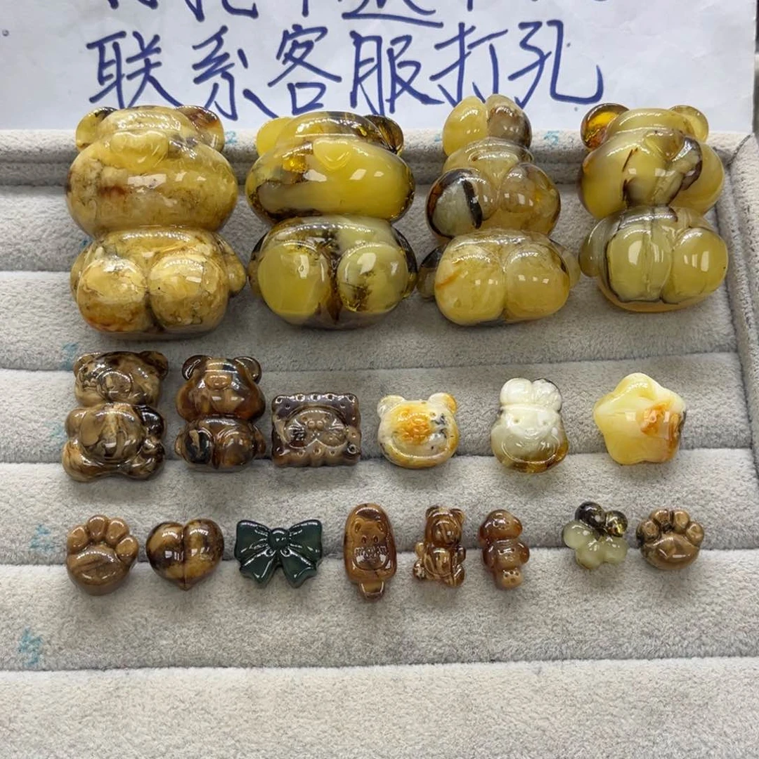 糖****未镶嵌颈饰琥珀天然琥珀