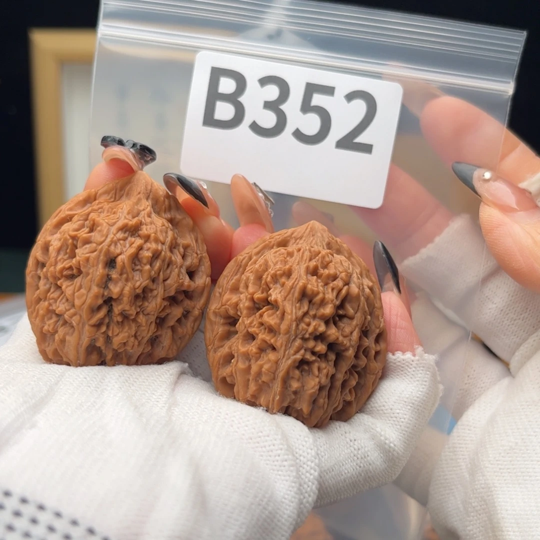 把件文玩核桃38蒜头b352
