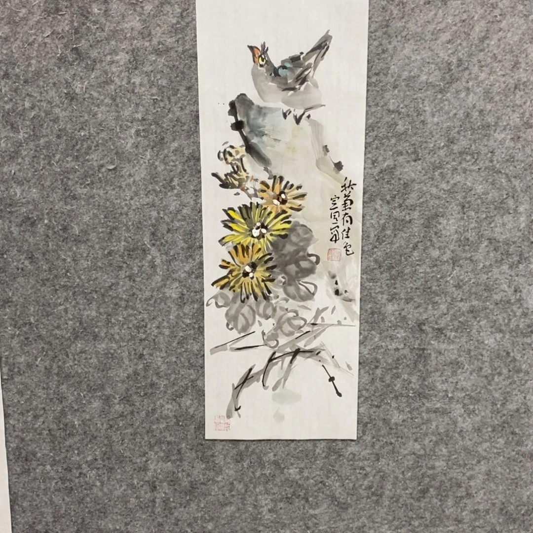 国画尚定固国画花鸟作品