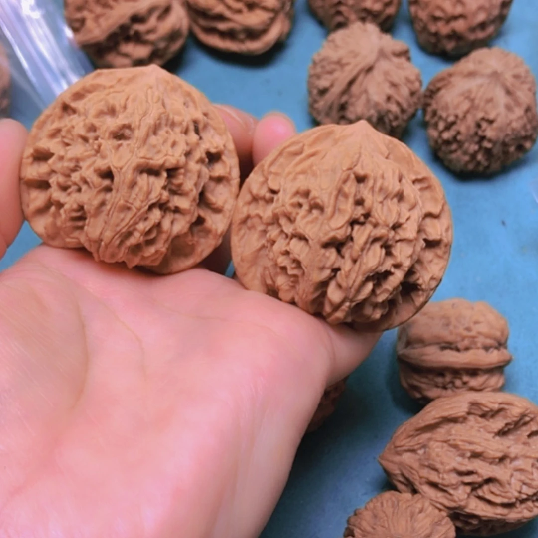 【闪购商品】摆件核桃45蟠龙纹修尖出油