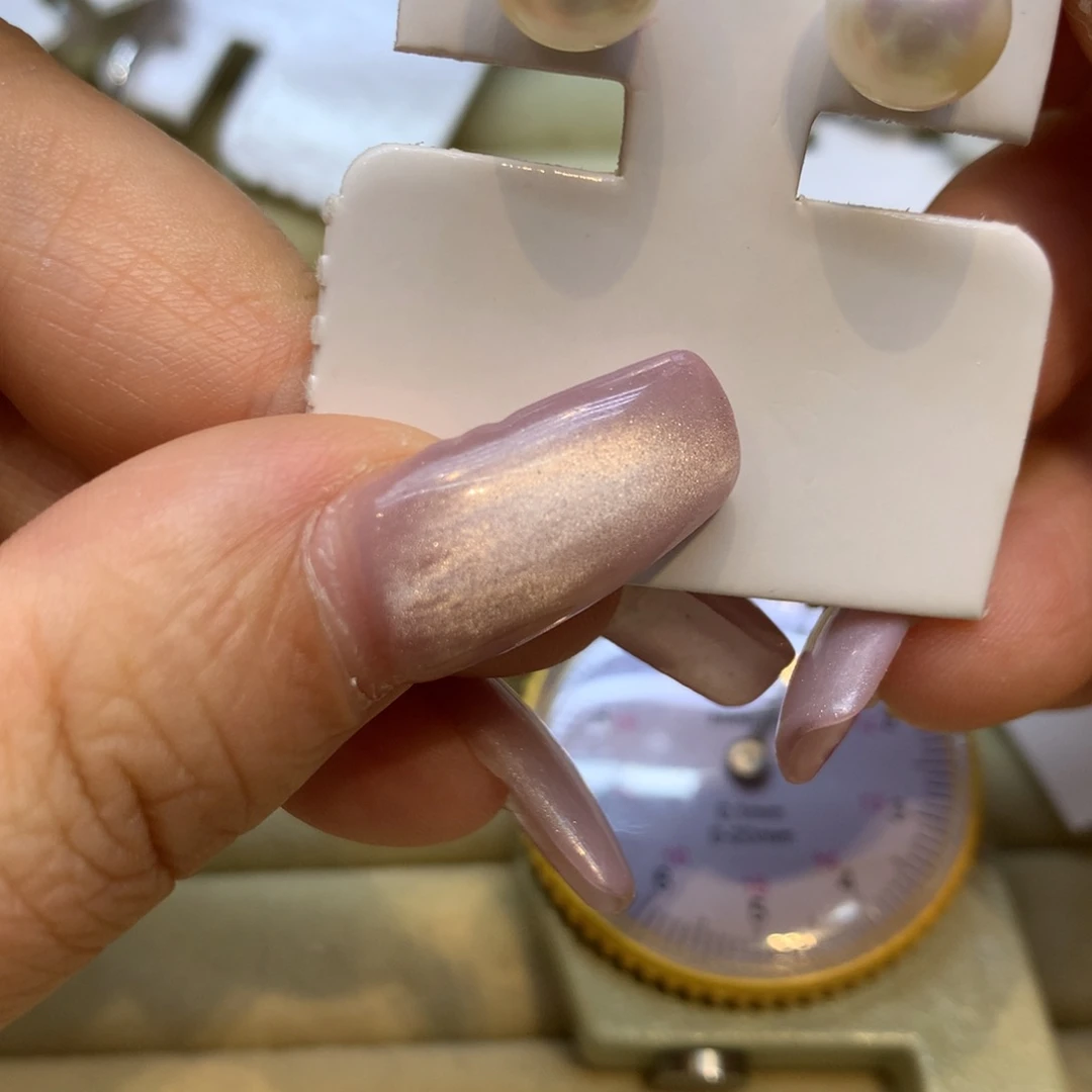 18K金镶嵌耳饰海水珍珠