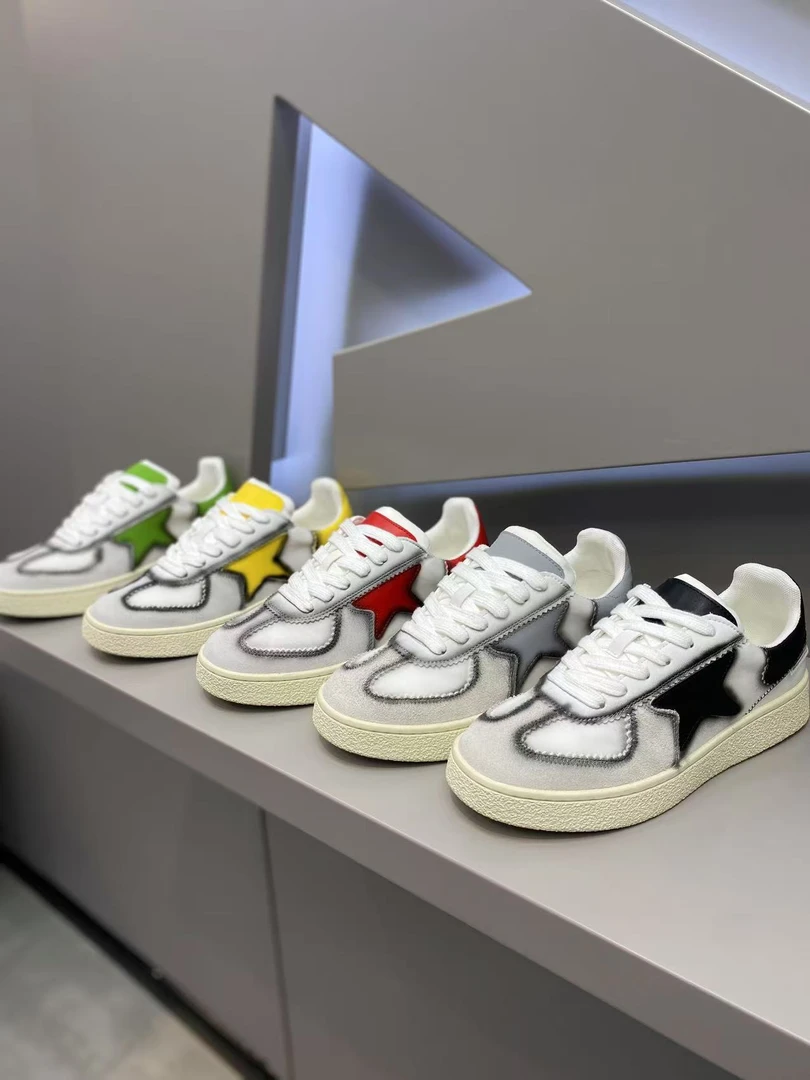 【皮鞋码】春夏新款皮面拼接撞色百搭潮流男士时尚休闲潮鞋舒适flm