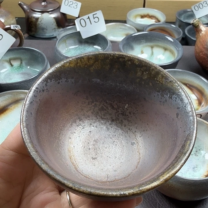 手工手作柴烧主人杯